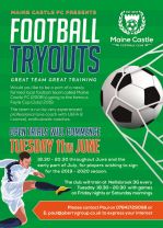 FOOTBALL TRYOUTS - (MAINE CASTLE FOOTBALL CLUB)
